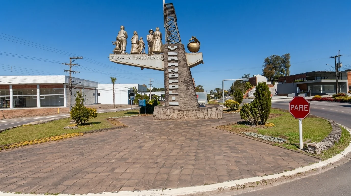 Pórtico de entrada de Veranópolis, Terra da Longevidade